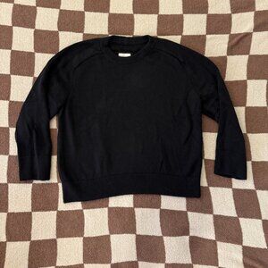 Abercrombie & Fitch Black Crewneck Sweater